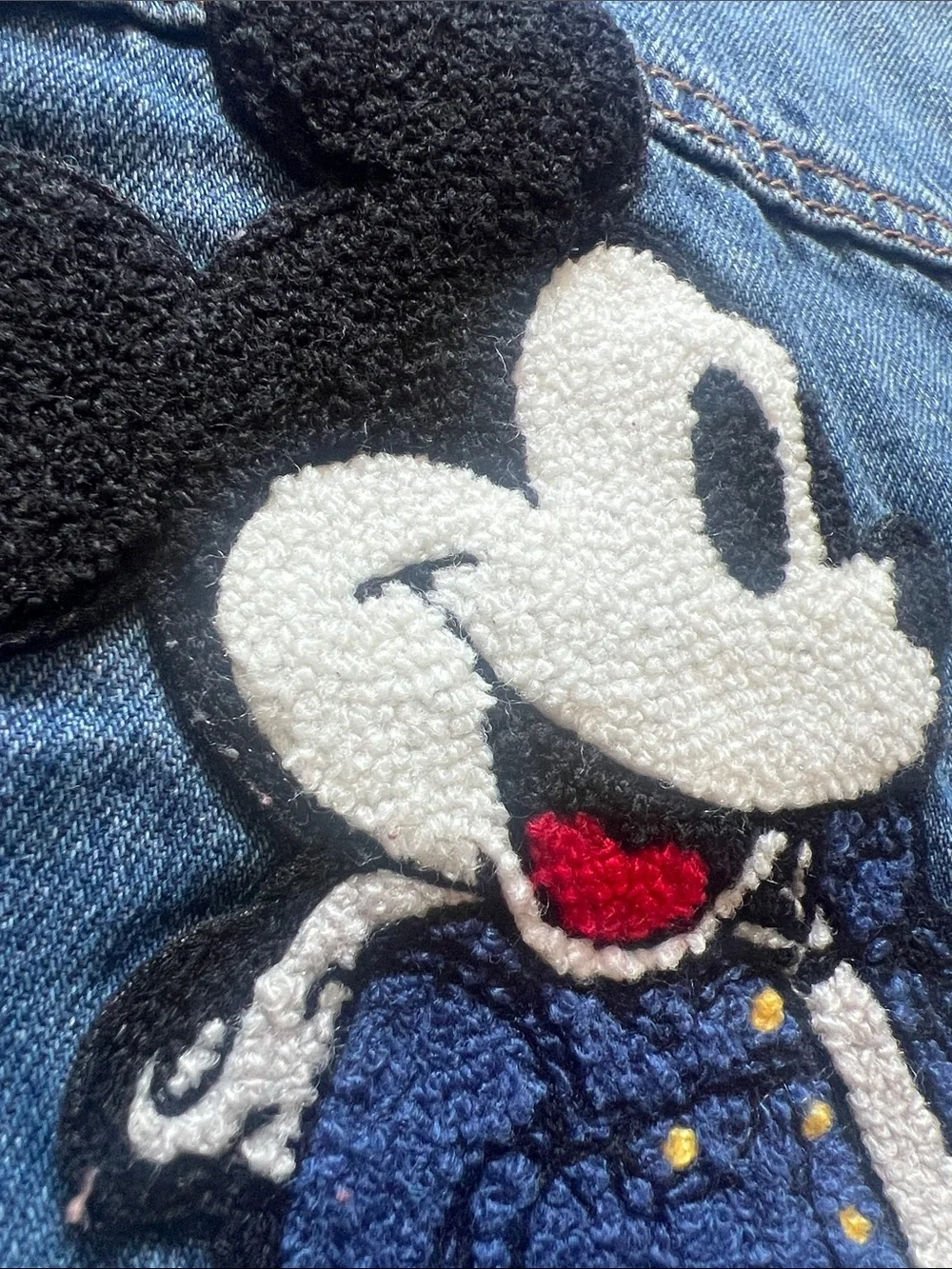 Baby Gap X Disney Mickey Mouse Dark Denim Jean Jacket Size 3